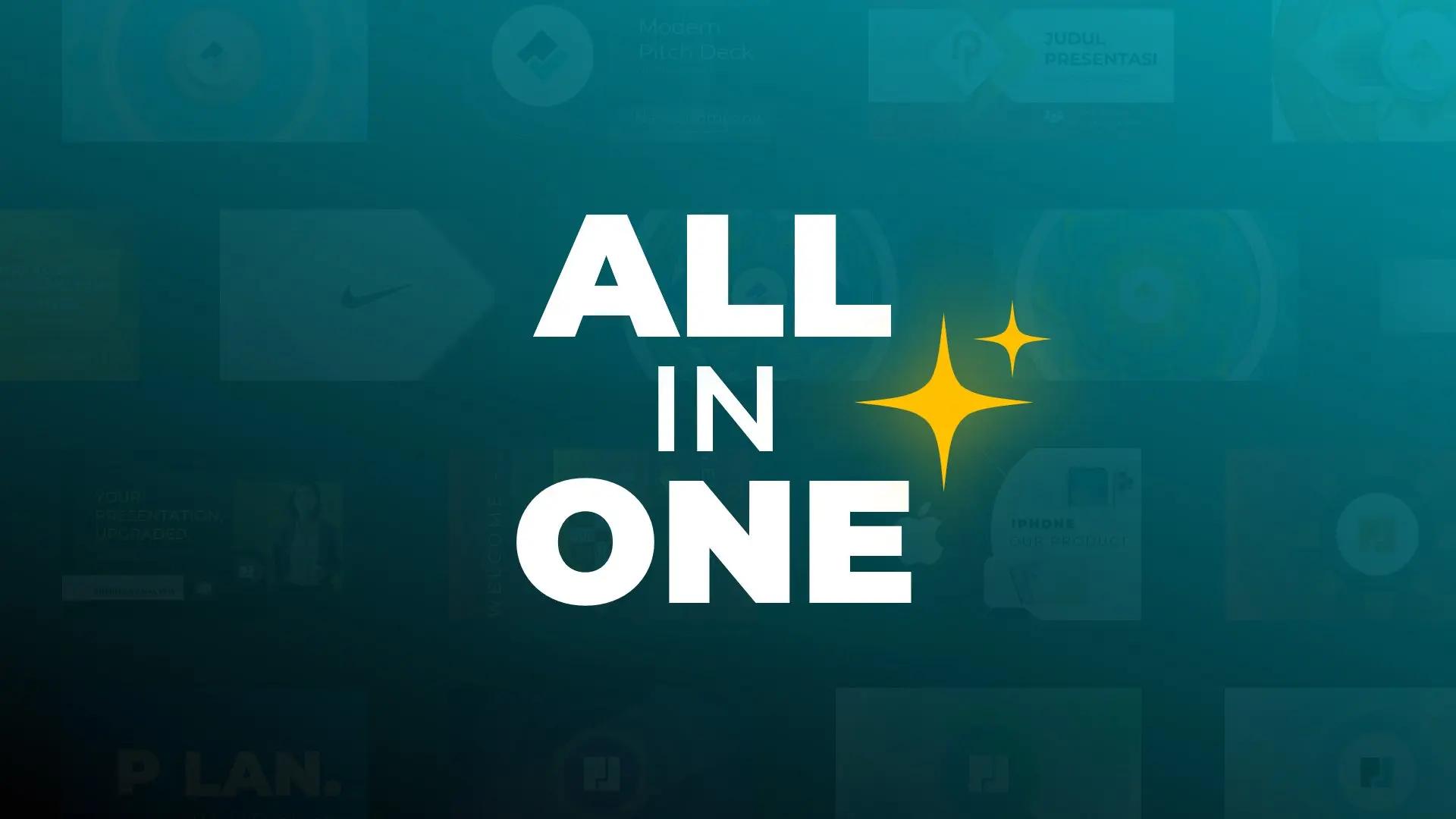 All In One PPT Template bundle preview