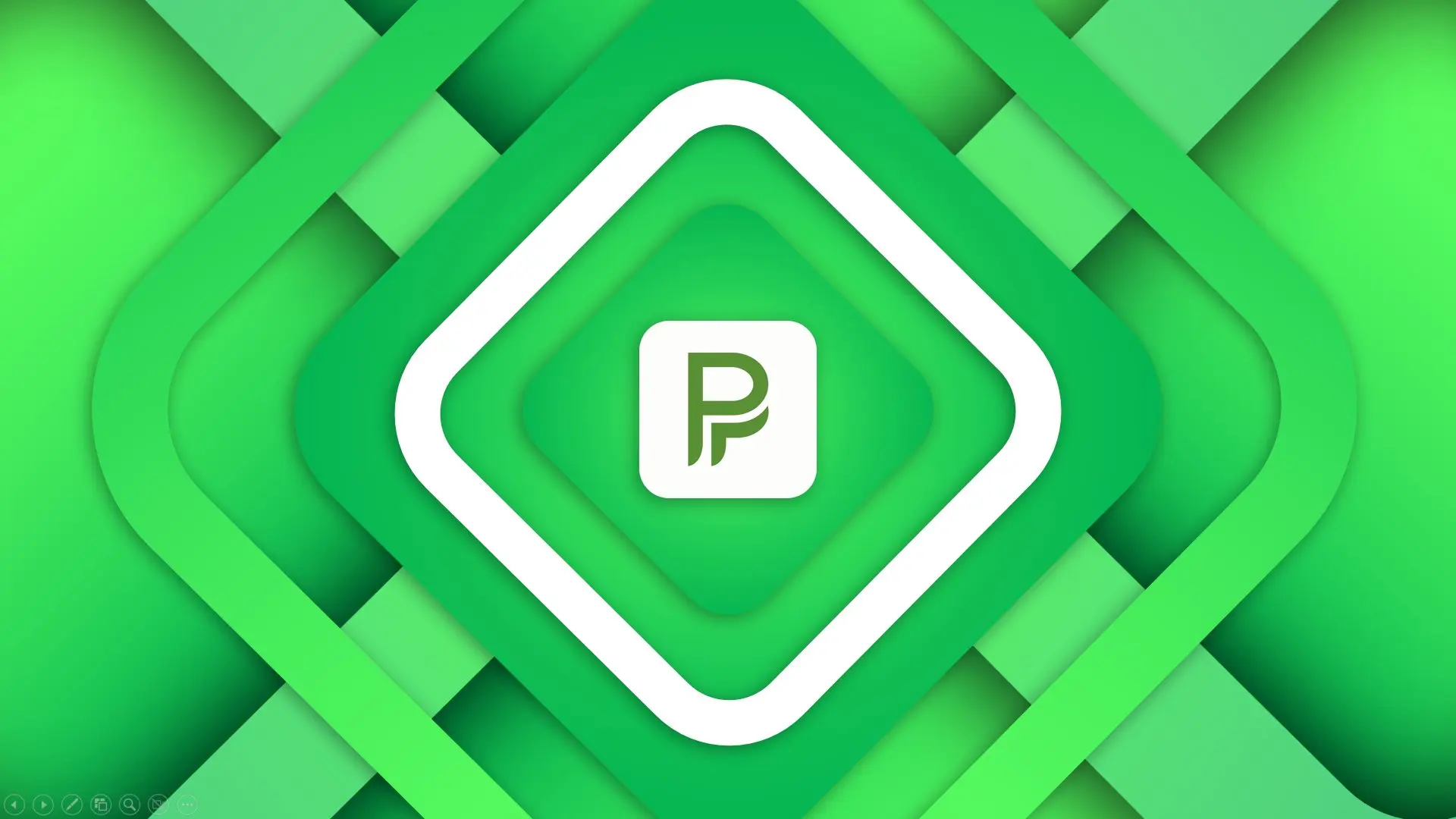 PP - 12 Neon Green Morph PPT Template Preview