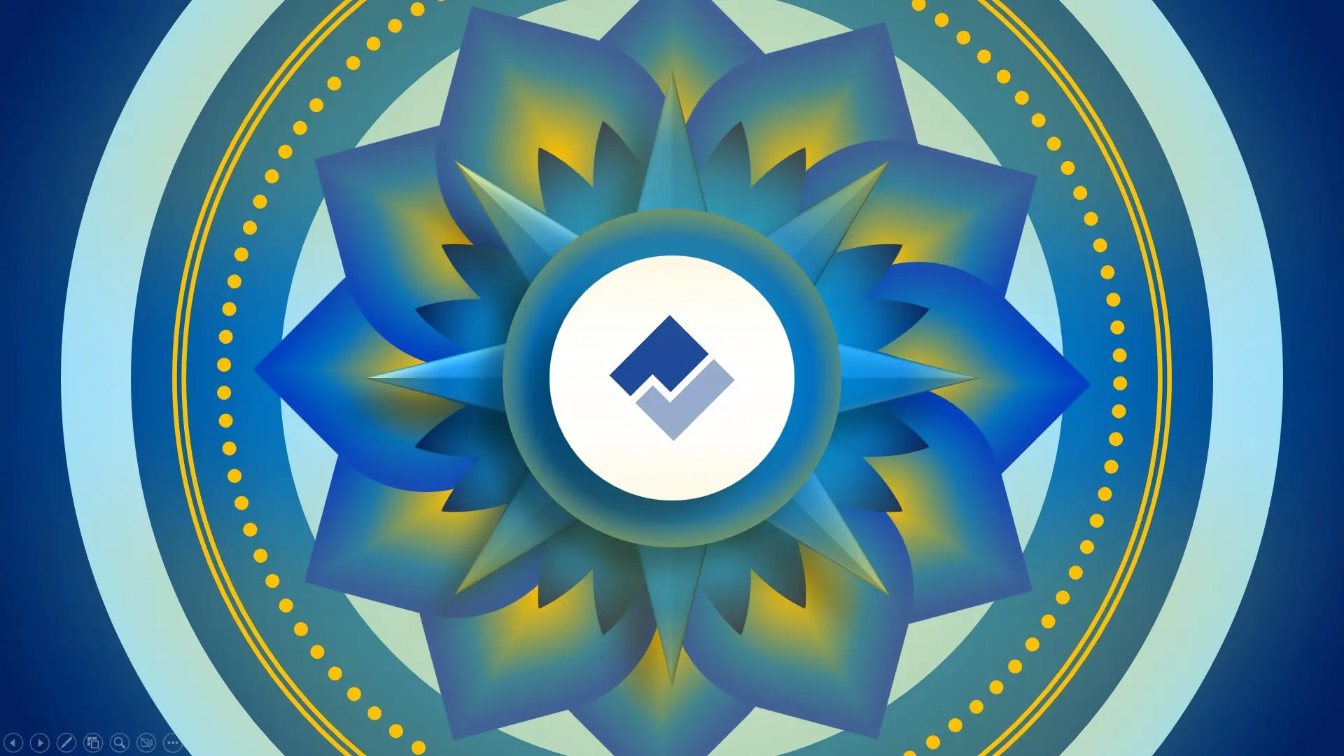 PP - 17 Sapphire Bloom Morph PPT Template Preview