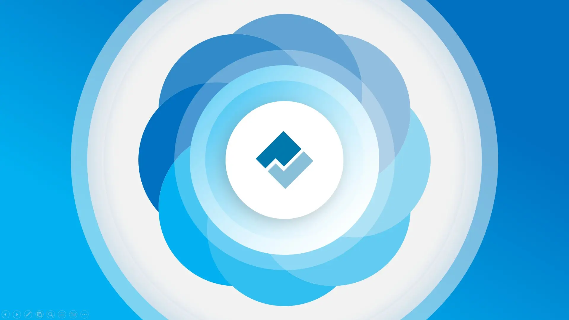 PP - 36 Azure Bloom Morph PPT Template Preview