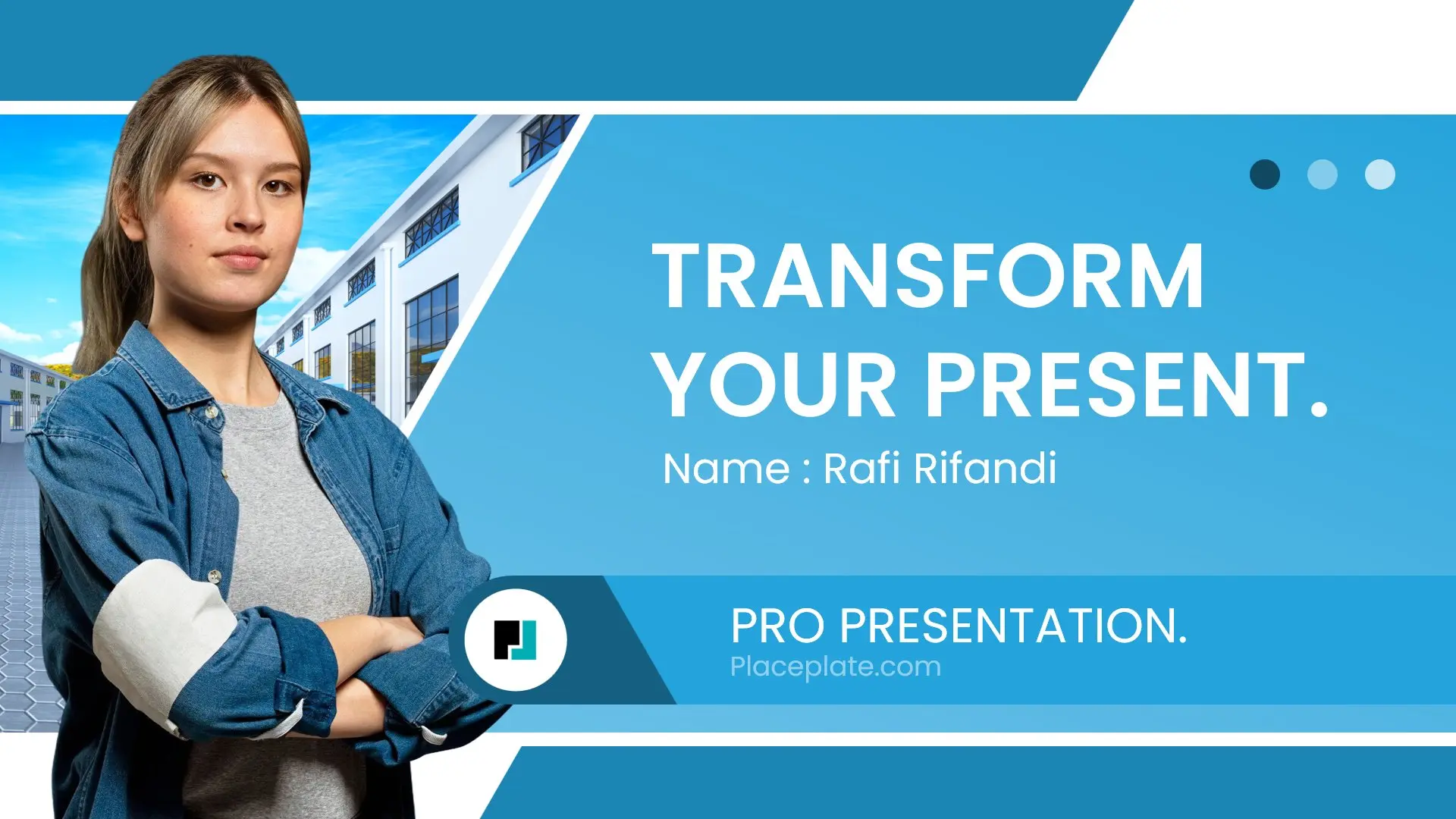 PP - 37 Sky Edge Morph PPT Template Preview