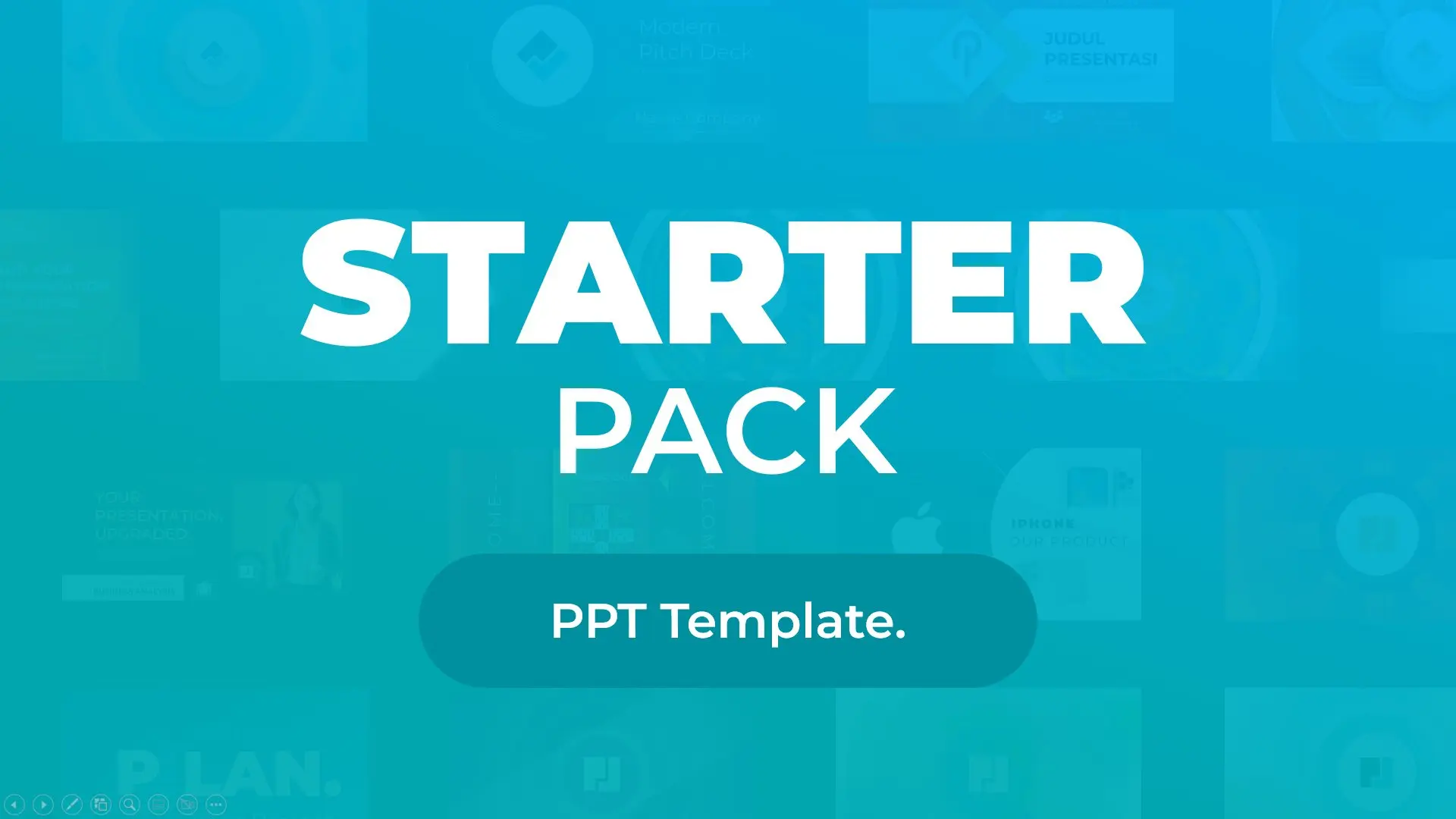 Starter Pack PPT Template bundle preview