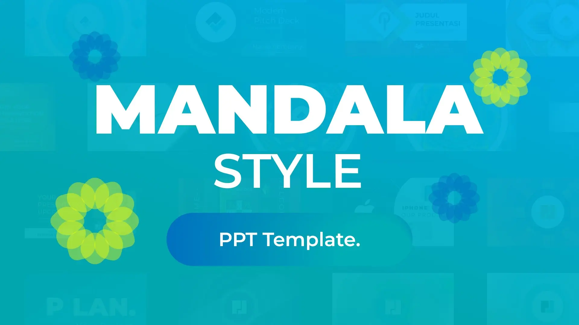 Mandala Style PPT Template Bundle preview